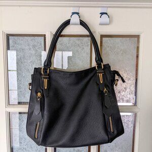 Black PU leather purse